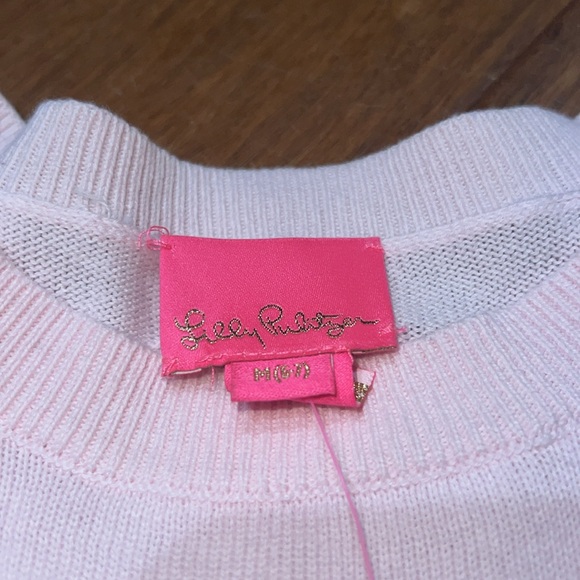 Lilly Pulitzer Girls Frosted Pink Hani Poncho size medium NWT - Picture 8 of 8